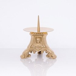 Lichtarz - mosiądz - 9 cm