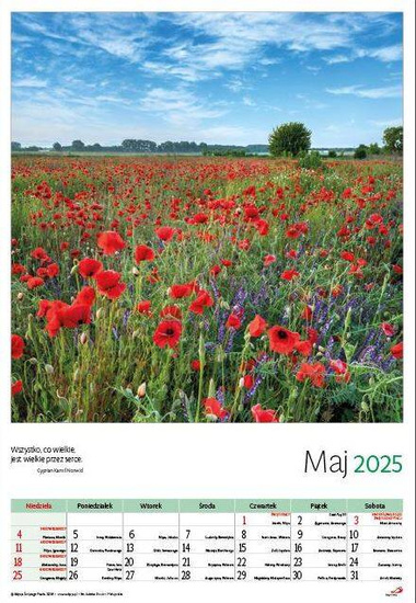 Kalendarz 2025 - Krajobrazy polskie