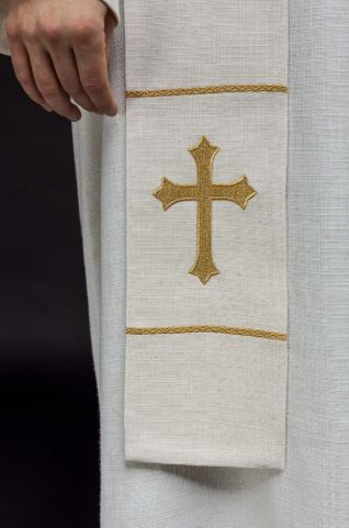 Stuła haftowana z wizerunkiem Jezusa Miłosiernego