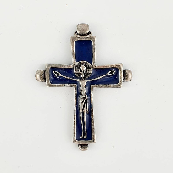 Krzyżyk z emalią - 6 cm