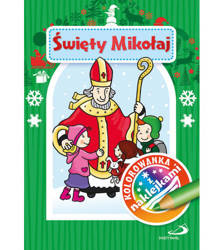 Kolorowanka dla dzieci - św. Mikołaj