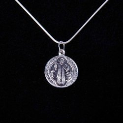 Medalik św.Benedykt - srebrny