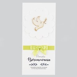 Kartka Pamiątka Bierzmowania - jasny zielony