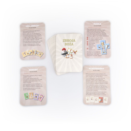 Gra, memory, zgadywanka i puzzle. Zbroja Boża - karty