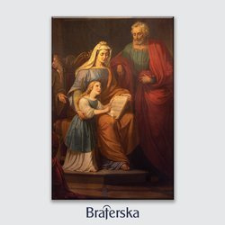 Obraz drukowany - Anna i Joachim z Maryją