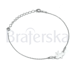 Bransoletka z Duchem Świętym na łańcuszku srebrnym