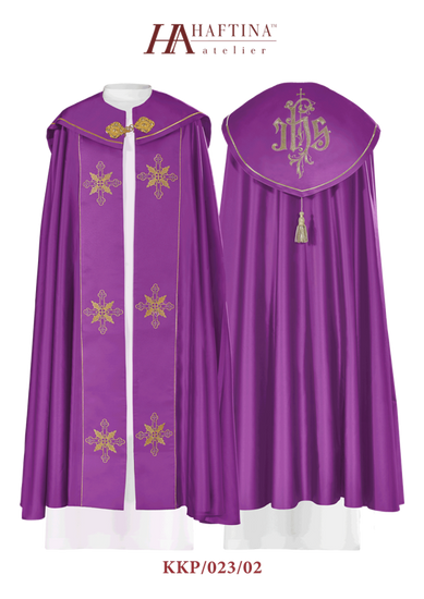 Kapa eucharystyczna monogram "IHS" 