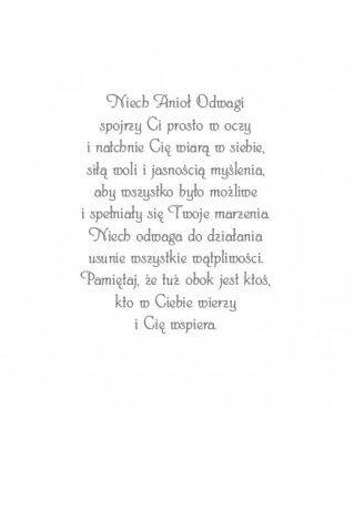 Karnet: Z Aniołami 28. Posyłam Ci Anioła Odwagi 