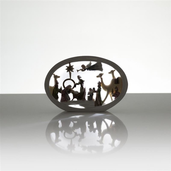 Szopka bożonarodzeniowa - świecąca - Bianco