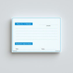 Akcydensy - intencje Mszy św. (op. 50 szt.)