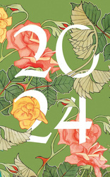 Kalendarz książkowy 2024 Róże