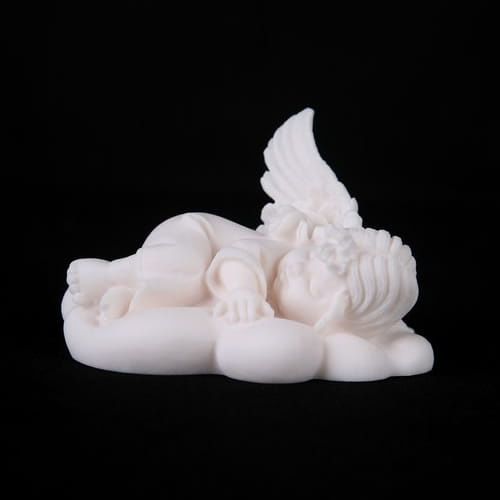 Figurka - śpiący aniołek na chmurce - 6 cm