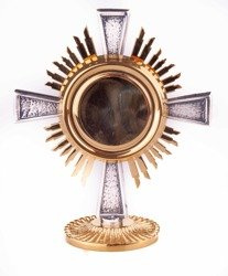 Relikwiarz  pozłacany