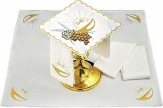 Bielizna kielichowa haftowana Kielich eucharystyczny z winogronami