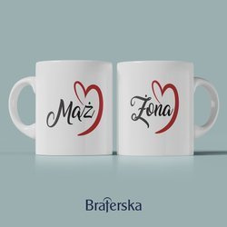 Kubki ceramiczne - Mąż i Żona