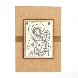Kartka Ikona Matka Boża Eleusa - craft