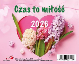 Kalendarz 2026 na biurko - Czas to miłość