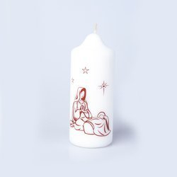 Świeca Bożonarodzeniowa Maryja z Dzieciątkiem 14,5 cm