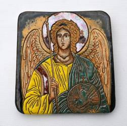 Ikona ceramiczna - Archanioł Michał