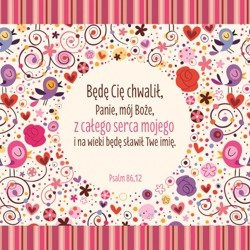 Podstawka korkowa - Będę cię chwalił