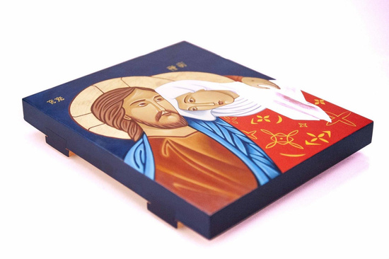 Ikona pisana - Spotkanie Zmartwychwstałego z Maryją