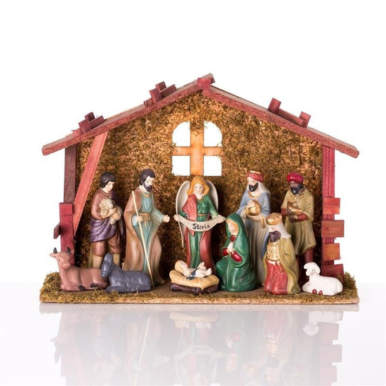 Szopka bożonarodzeniowa - 28 cm - Ceramico