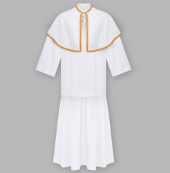 Peleryna i spódnica ministrancka (biała)