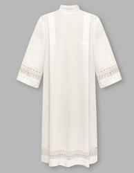 Alba ecru z gipiurą