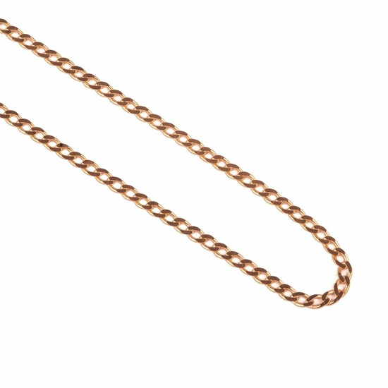 Srebrny łańcuszek - pancerka (3 mm) - pozłacany