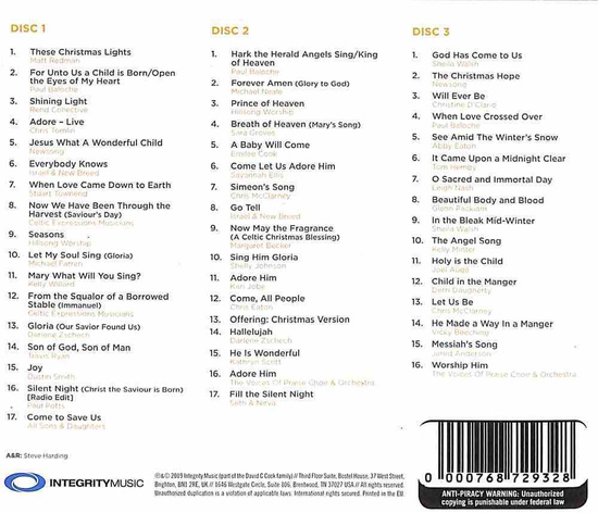 The World's Favourite Christmas Worship Songs (3xCD)