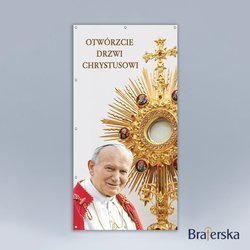Baner Boże Ciało - Otwórzcie drzwi Chrystusowi