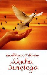 Obrazek plastikowy modlitwa o 7 darów Ducha Świętego