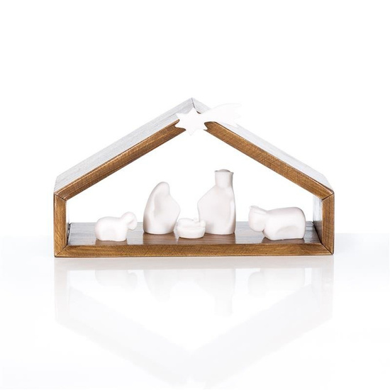 Szopka bożonarodzeniowa - Alabaster - 11cm