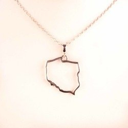 Wisiorek kontury Polski