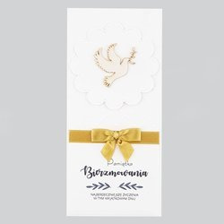 Kartka Pamiątka Bierzmowania - złoty