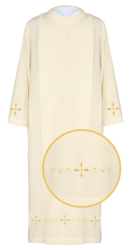 Alba kapłańska ecru haftowana