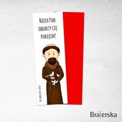 Zakładki dla dzieci - św. Franciszek (100 szt.)