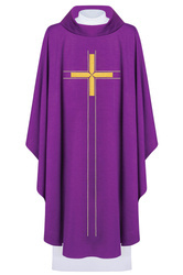 Ornat haftowany minimalistyczny