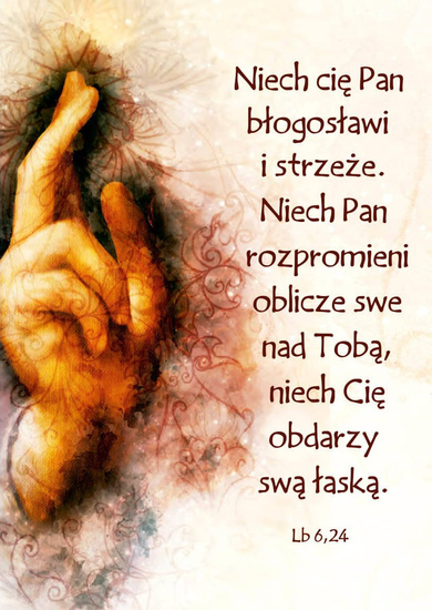 Kartka Braterska - Niech Cię Pan błogosławi i strzeże