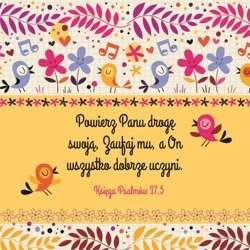 Podstawka korkowa - Powierz Panu drogę