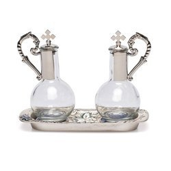 Ampułki na dekoracyjnej tacy 19 x 8 cm