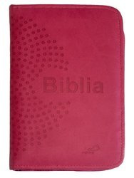 Biblia \"z rybką\" - różowa na zamek