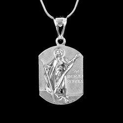 Medalik św. Andrzej Bobola - srebrny