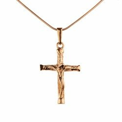 Srebrny krzyżyk - pozłacany