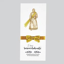 Kartka z okazji świeceń diakonatu - złoty