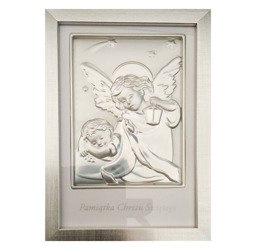 Obrazek srebrny Pamiątka Chrztu Świętego