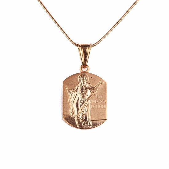 Medalik św.Andrzej Bobola - srebrny - pozłacany