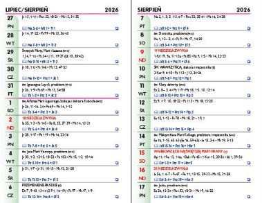 Kalendarz 2026 - biblijny