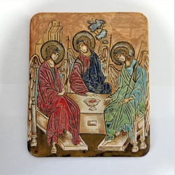 Ikona ceramiczna - Święta Trójca