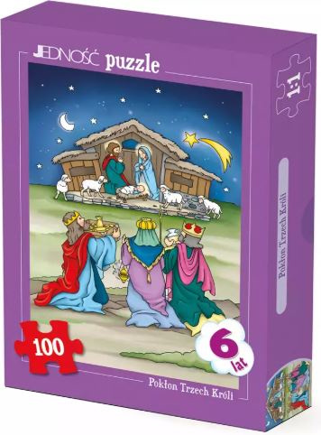 Puzzle 100 elementów. Pokłon trzech króli